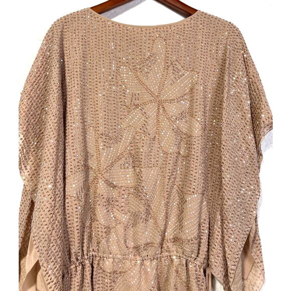 Size S | MAXAZRIA COLLECTION Women’s Silk Blousen Kimono Sleeve Tunic Top - Picture 3 of 8